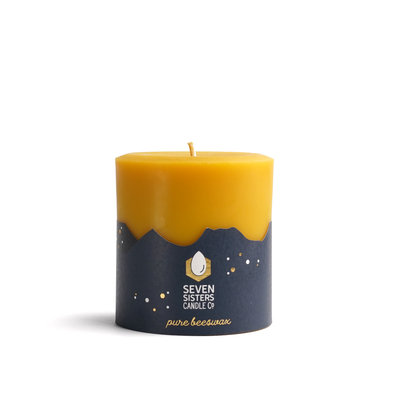 10cm Pure Beeswax Pillar Candle